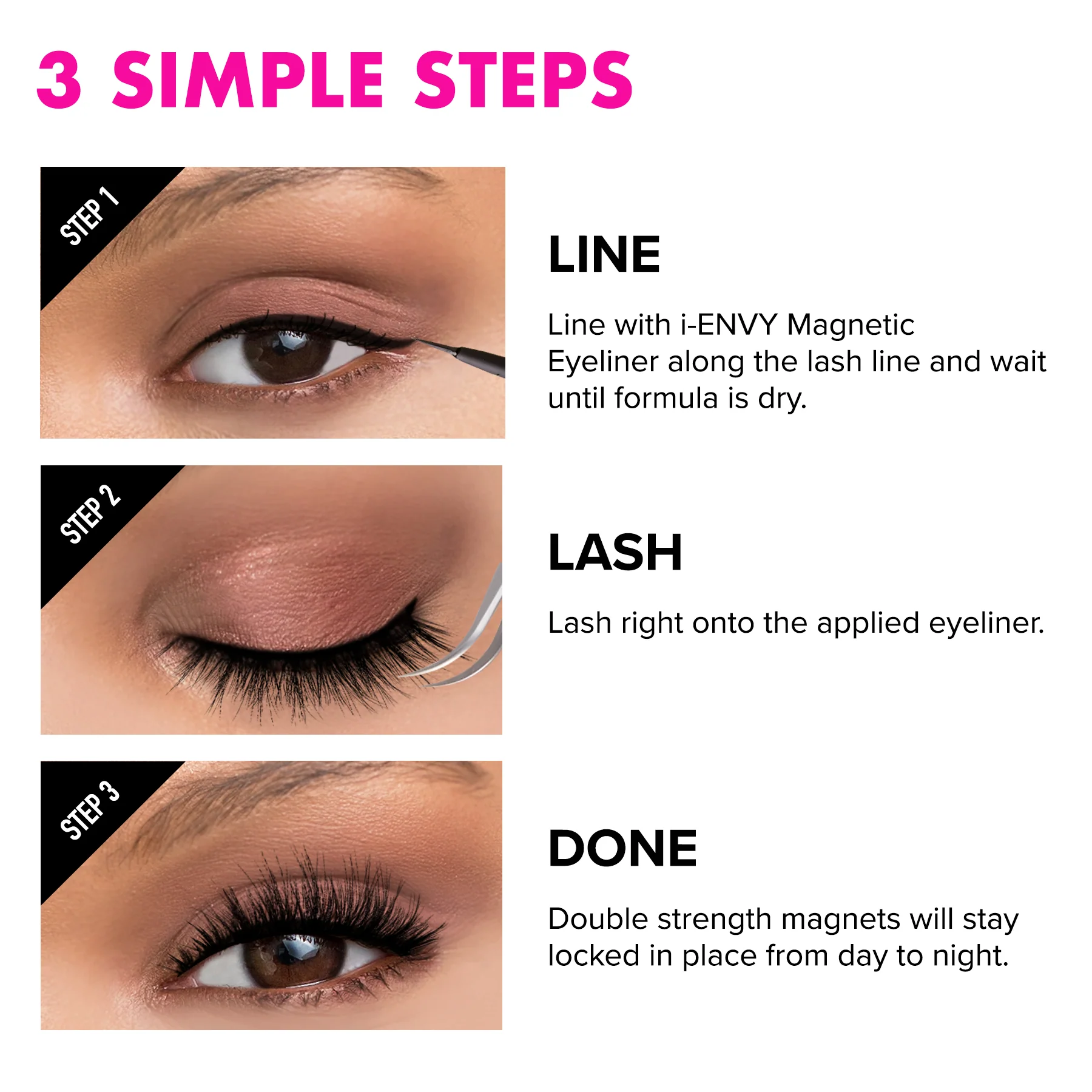 I-ENVY 100% Human Hair Strip Magnetic Lashes - Image 18