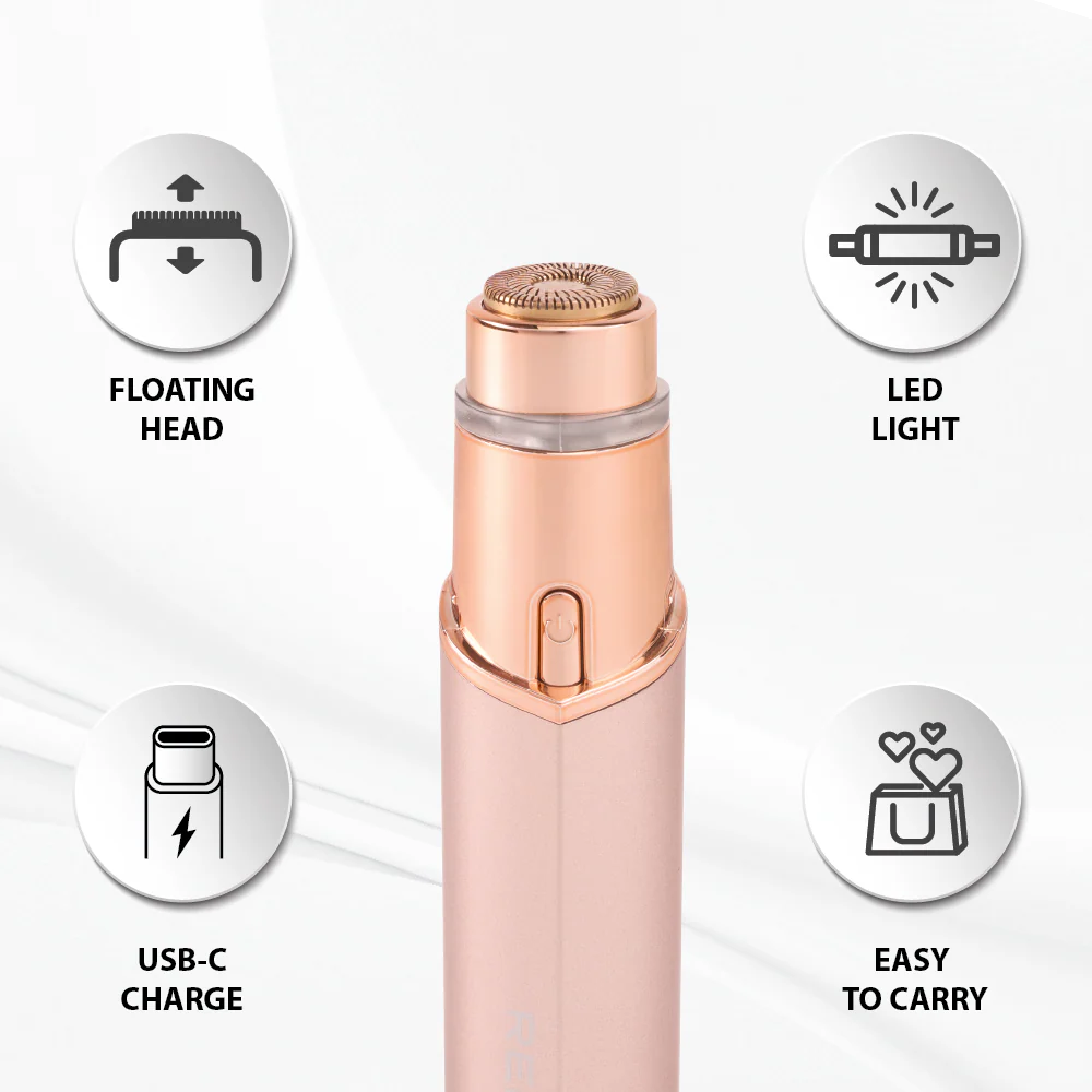 RED by KISS 18K Gold Rechargeable Facial Hair Remove - Image 14