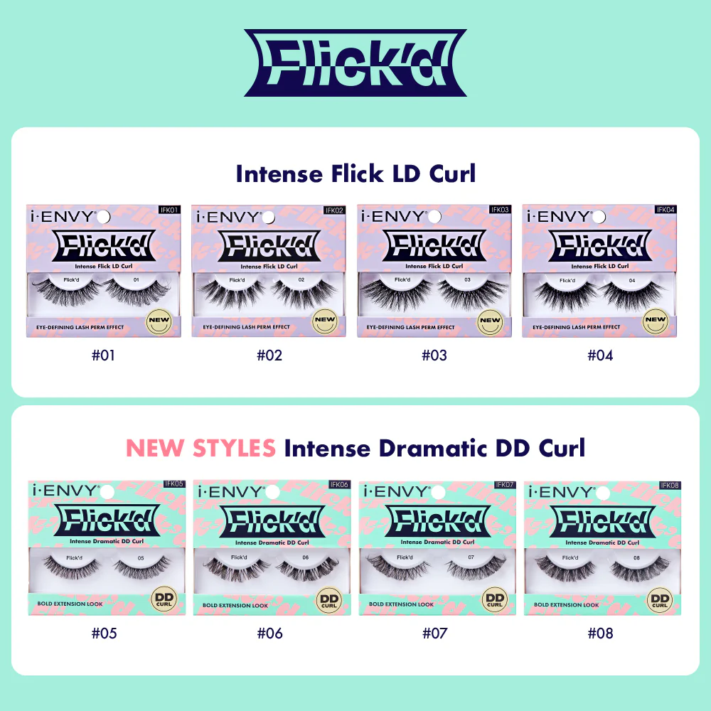 I-ENVY 3D Flick'd Strip Lashes - LD Curl - Image 7
