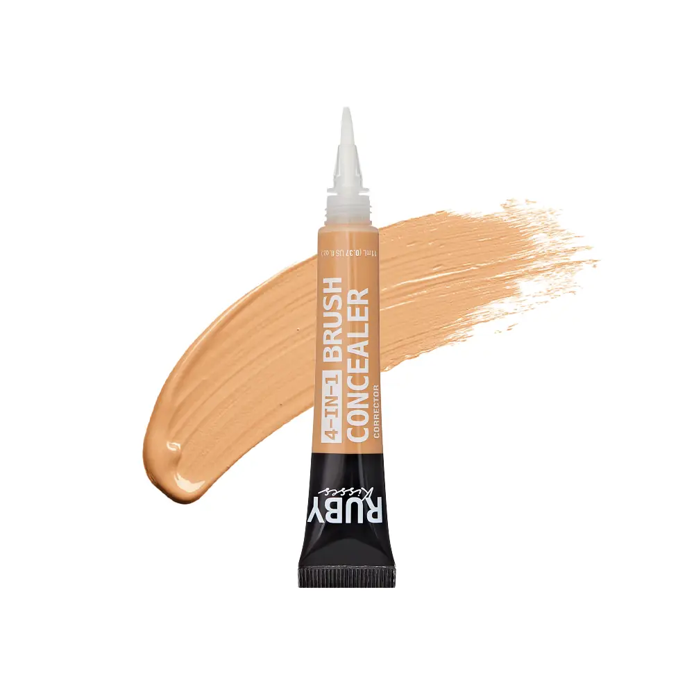 Ruby Kisses 4-In-1 Full Coverage Concealer with Brush Tip - Image 4