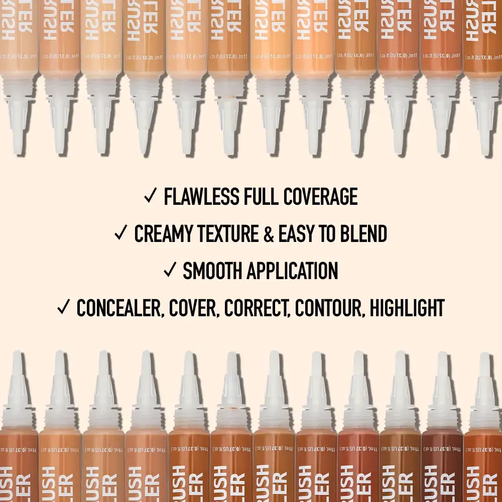 Ruby Kisses 4-In-1 Full Coverage Concealer with Brush Tip - Image 85