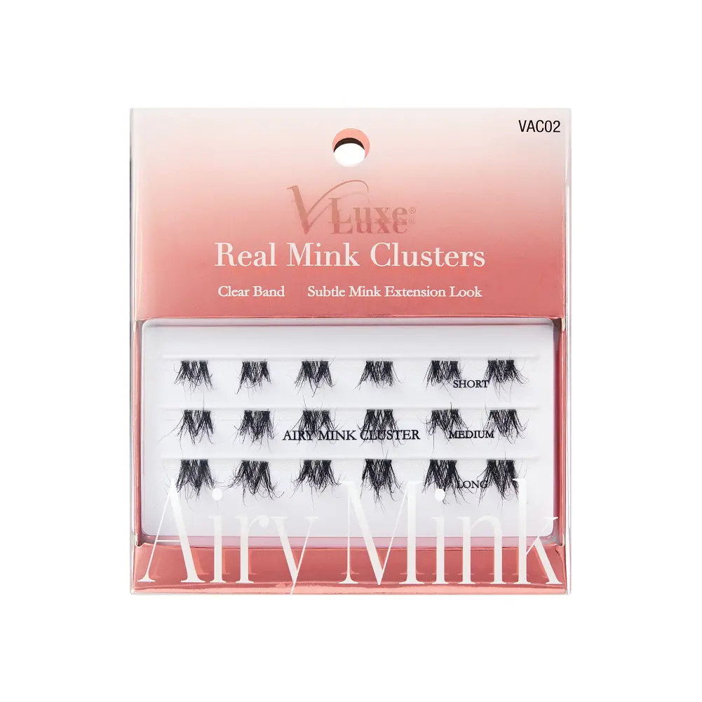 VLuxe By i•ENVY Airy Mink Strip Lash Cluster – 100% Real Mink Eyelash Extensions with Clear Band - Image 29