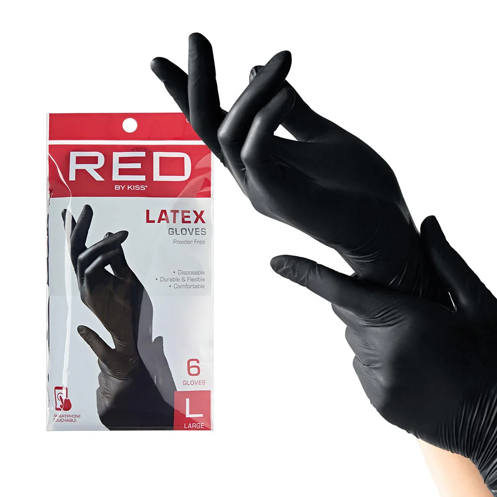 RED by KISS Black Latex Gloves (6pcs) - Image 11
