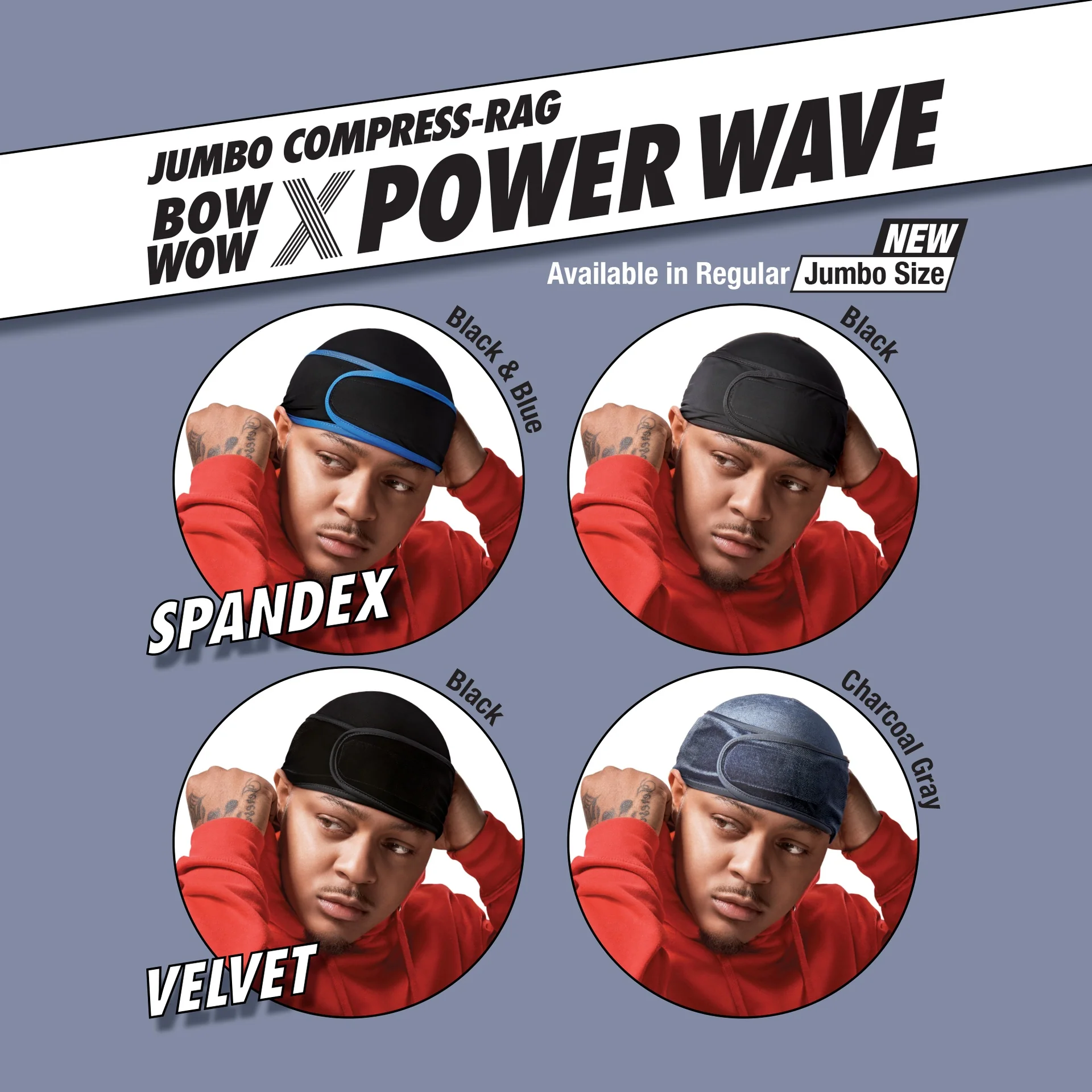 RED by KISS BOW WOW X Power Wave Spandex Hook and Loop Fastener Compress Rag - Image 21