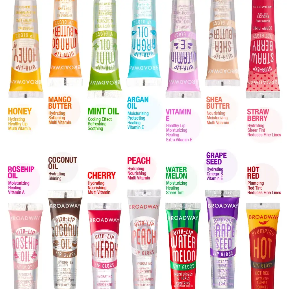 Ruby Kisses Broadway Vita-Lip Moisturizing, Soothing & Super Shiny Clear Lip Gloss - Image 72