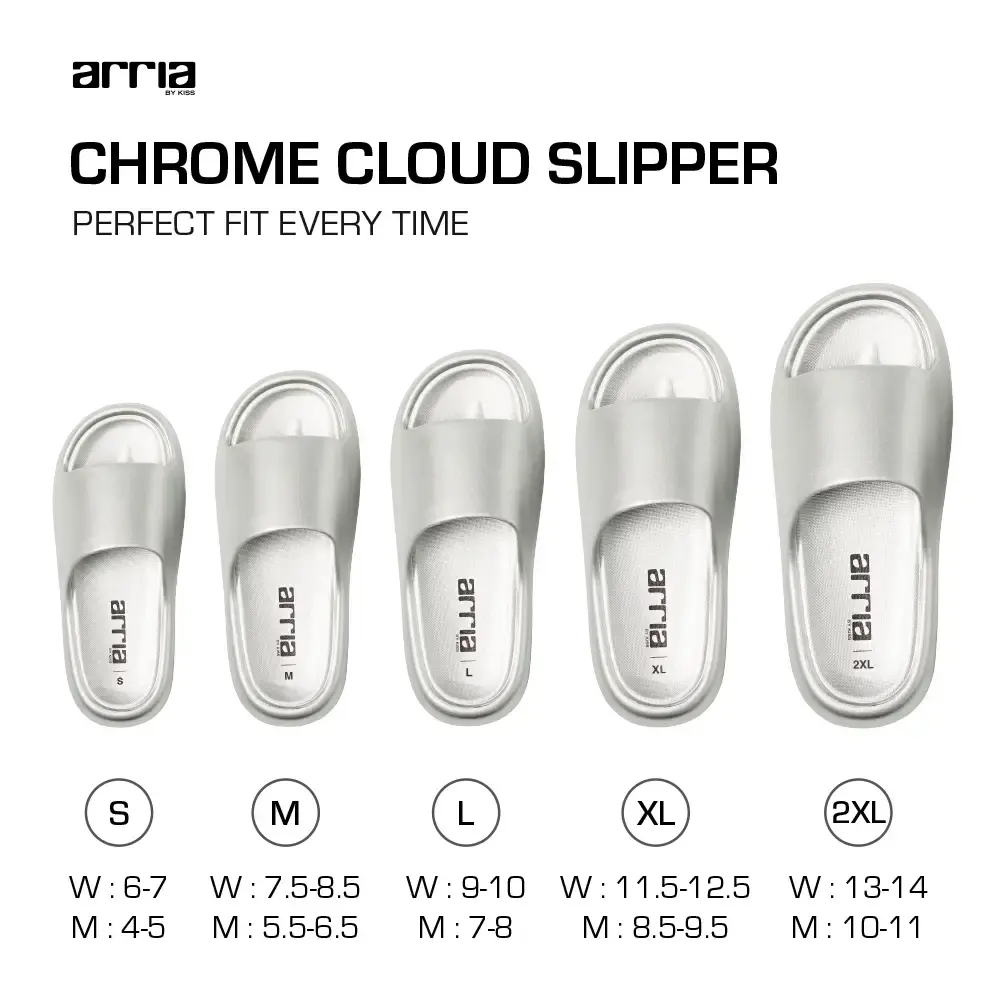 Arria Chrome Cloud Slipper – Lightweight Cushioned Slides, Anti-Slip, Indoor & Outdoor - Image 52