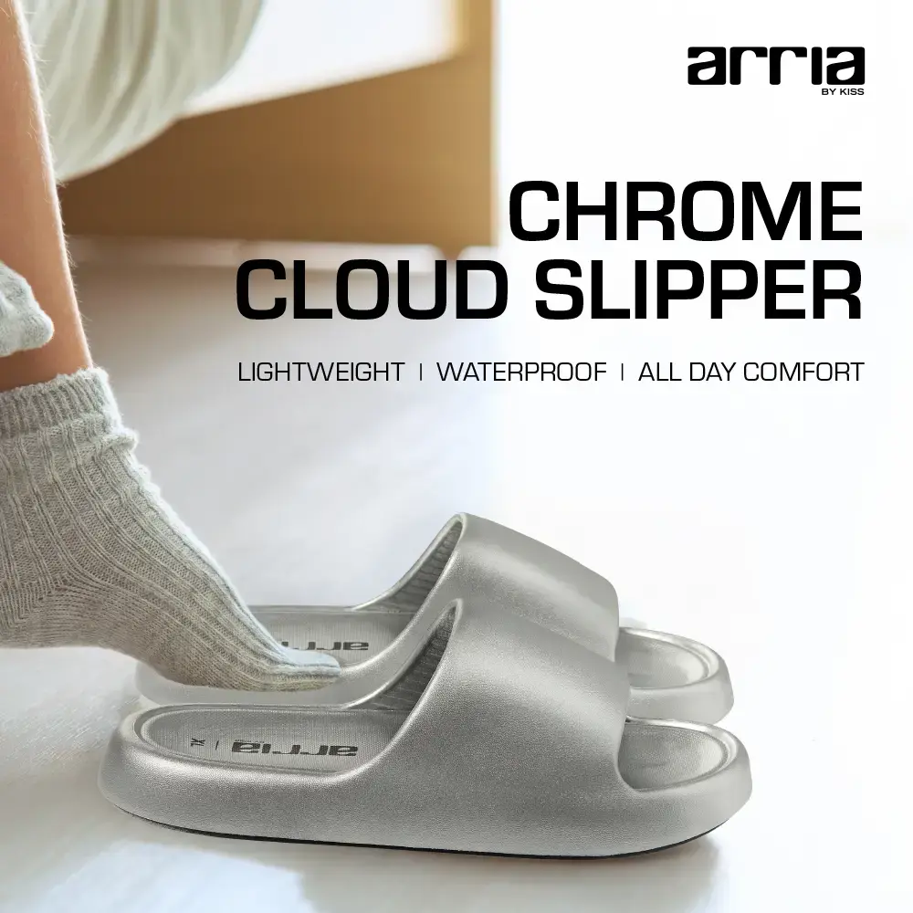 Arria Chrome Cloud Slipper – Lightweight Cushioned Slides, Anti-Slip, Indoor & Outdoor - Image 57