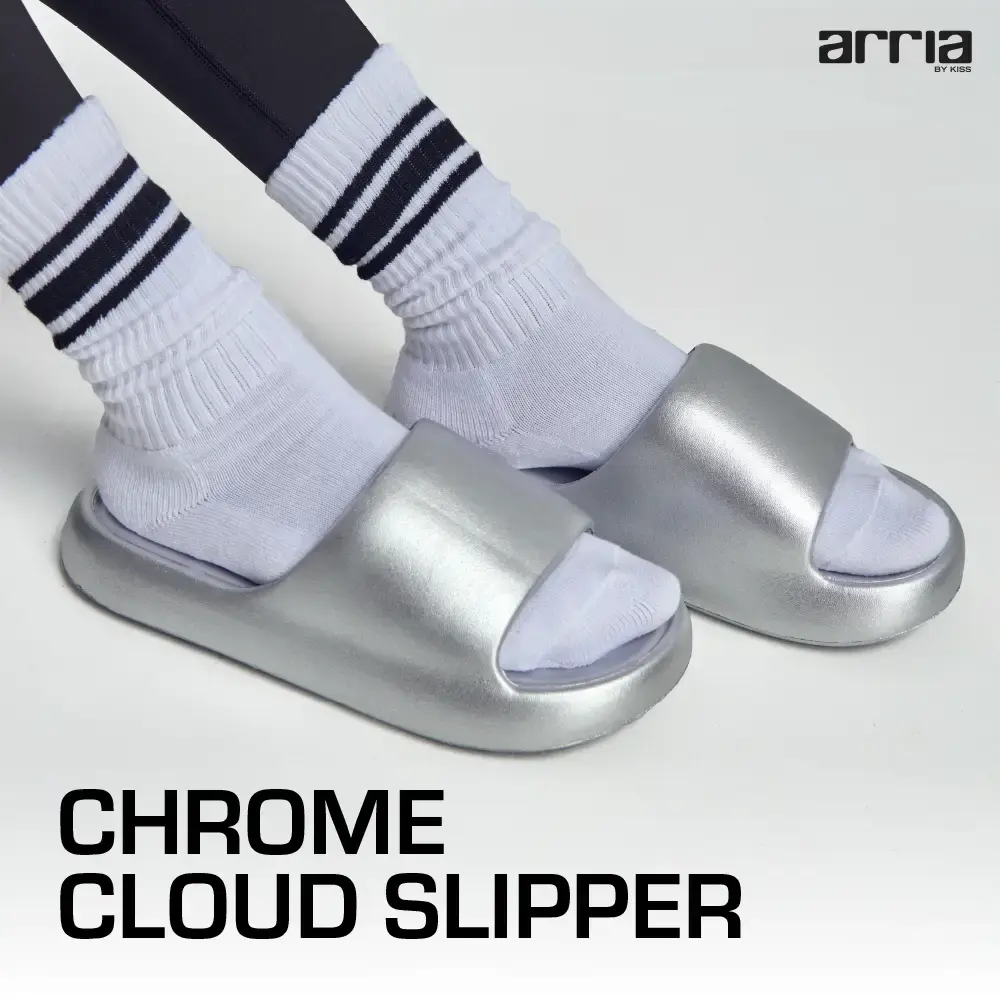 Arria Chrome Cloud Slipper – Lightweight Cushioned Slides, Anti-Slip, Indoor & Outdoor - Image 70