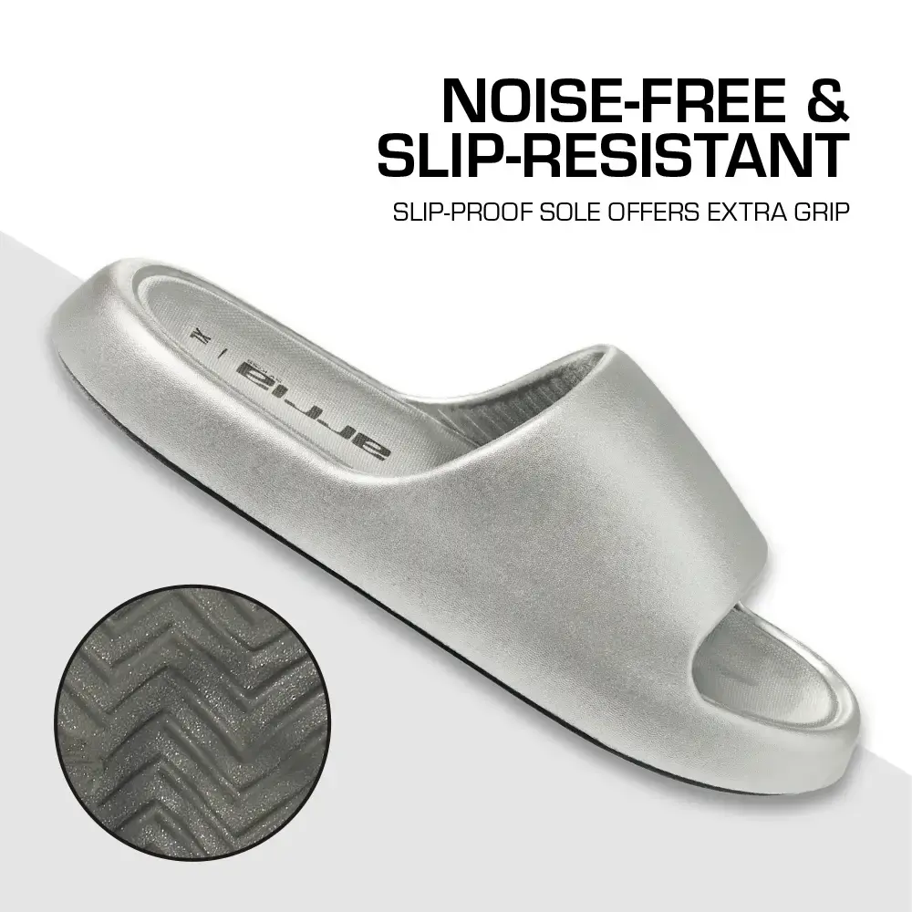 Arria Chrome Cloud Slipper – Lightweight Cushioned Slides, Anti-Slip, Indoor & Outdoor - Image 8