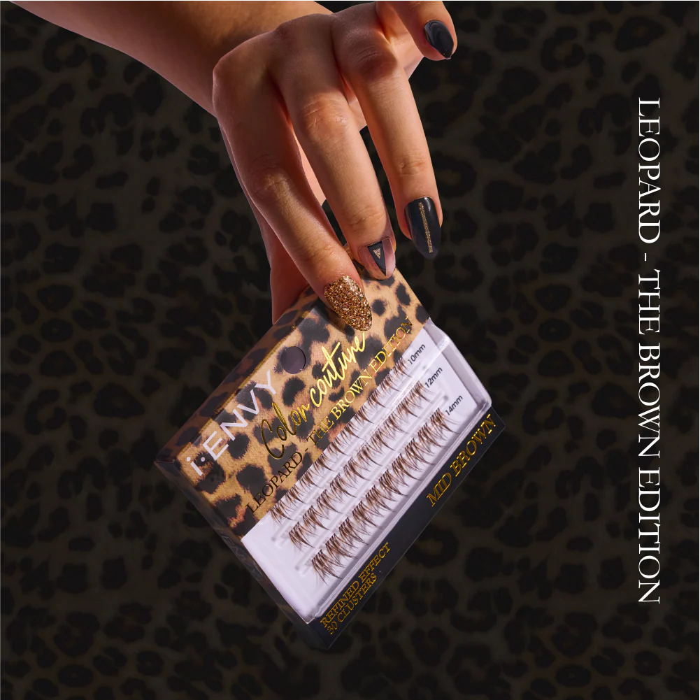 I-ENVY Color Couture Faux Mink Lash Clusters - Leopard - Image 13