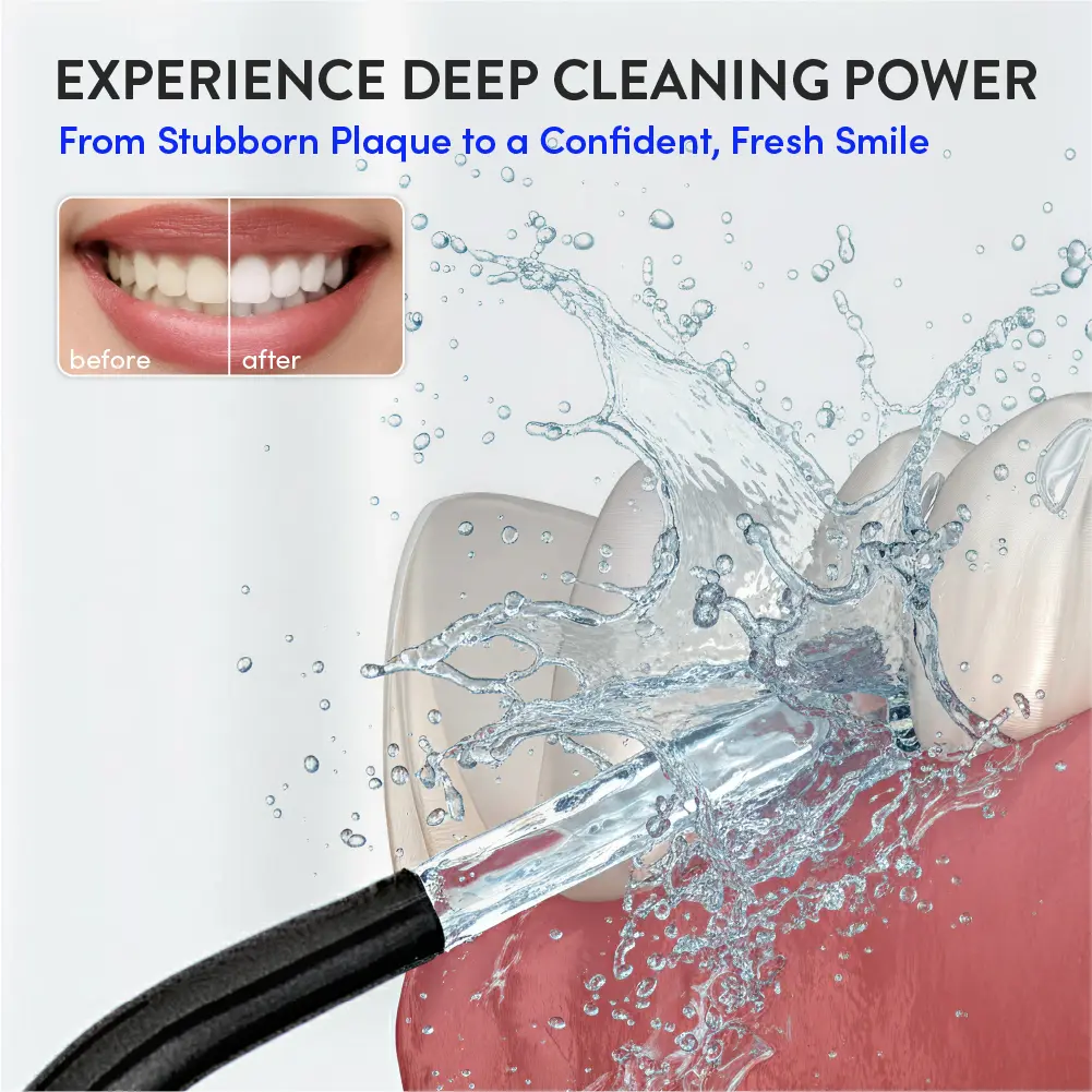 éclat Cordless Water Dental Flosser Teeth Pick – Portable Oral Irrigator for Teeth, Gums & Braces - Image 24
