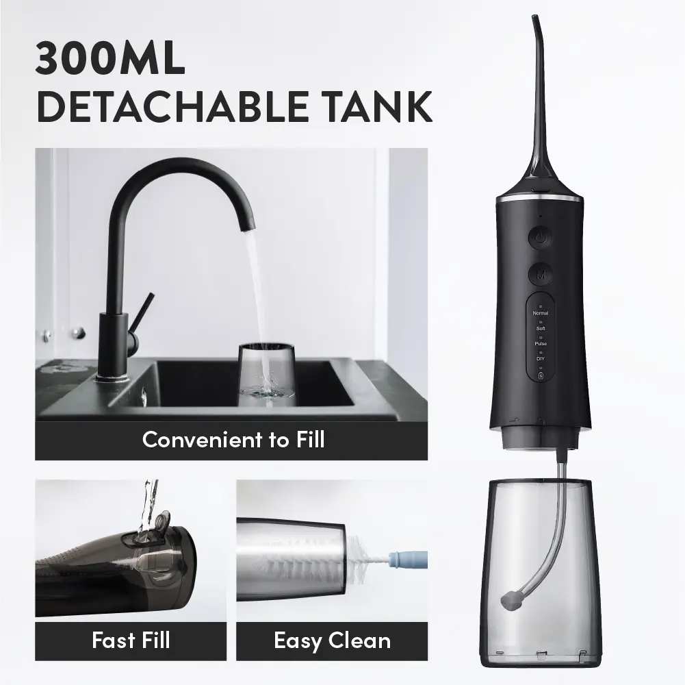 éclat Cordless Water Dental Flosser Teeth Pick – Portable Oral Irrigator for Teeth, Gums & Braces - Image 16
