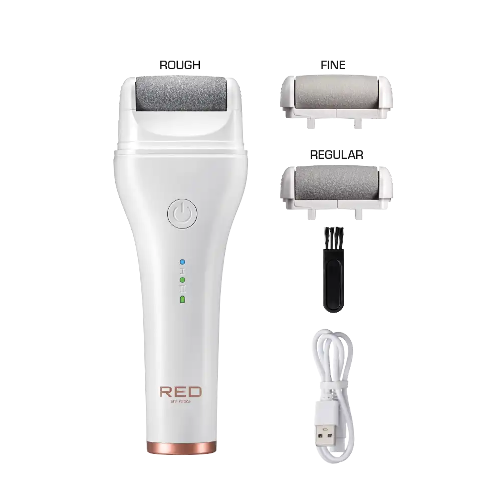 RED by KISS Cordless Electric Foot File Callus Remover