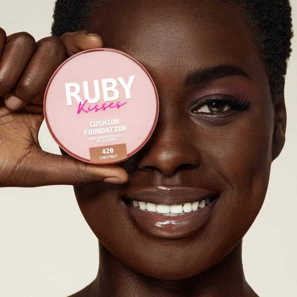 Ruby Kisses Cushion Foundation Compact - Full Coverage with Skincare Benefits, Suitable for Light to Dark Shades - Image 112