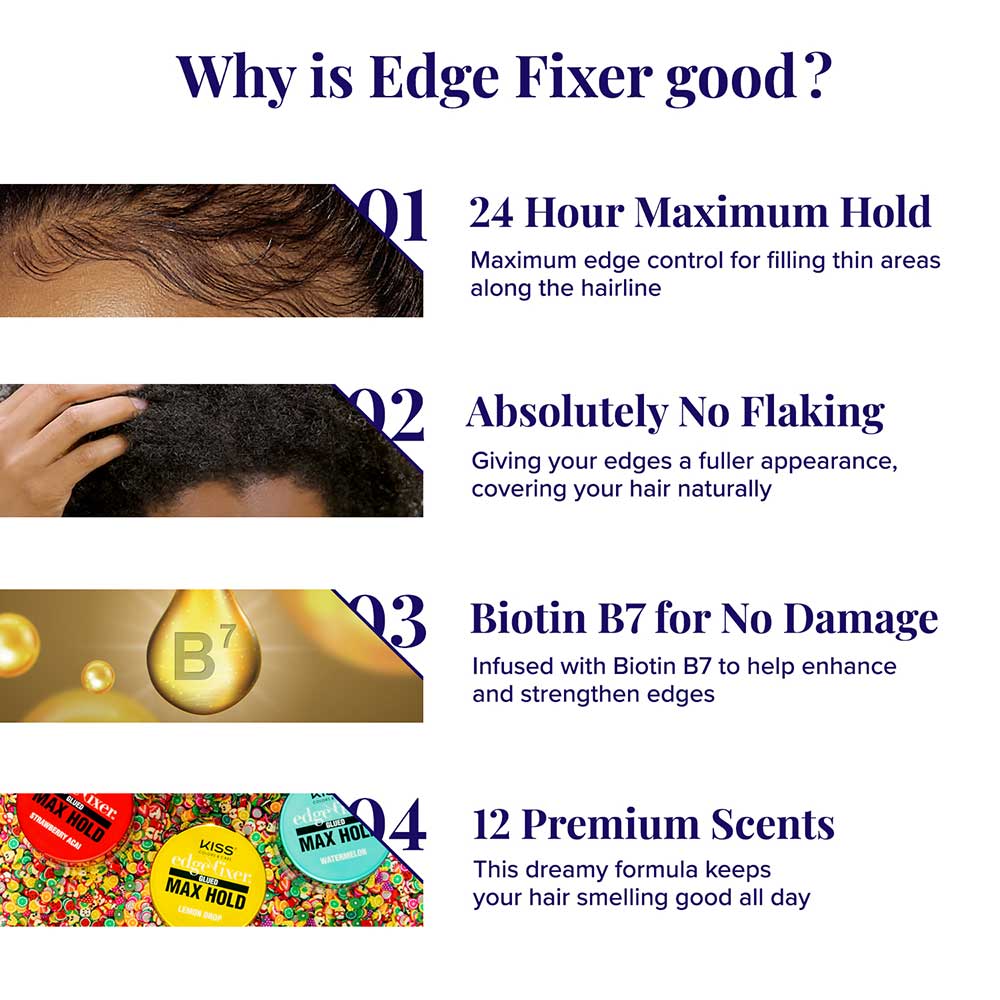 RED by KISS Edge Fixer 24 Hour Edge Control Max Hold Non-Flaxing Wax - Image 37