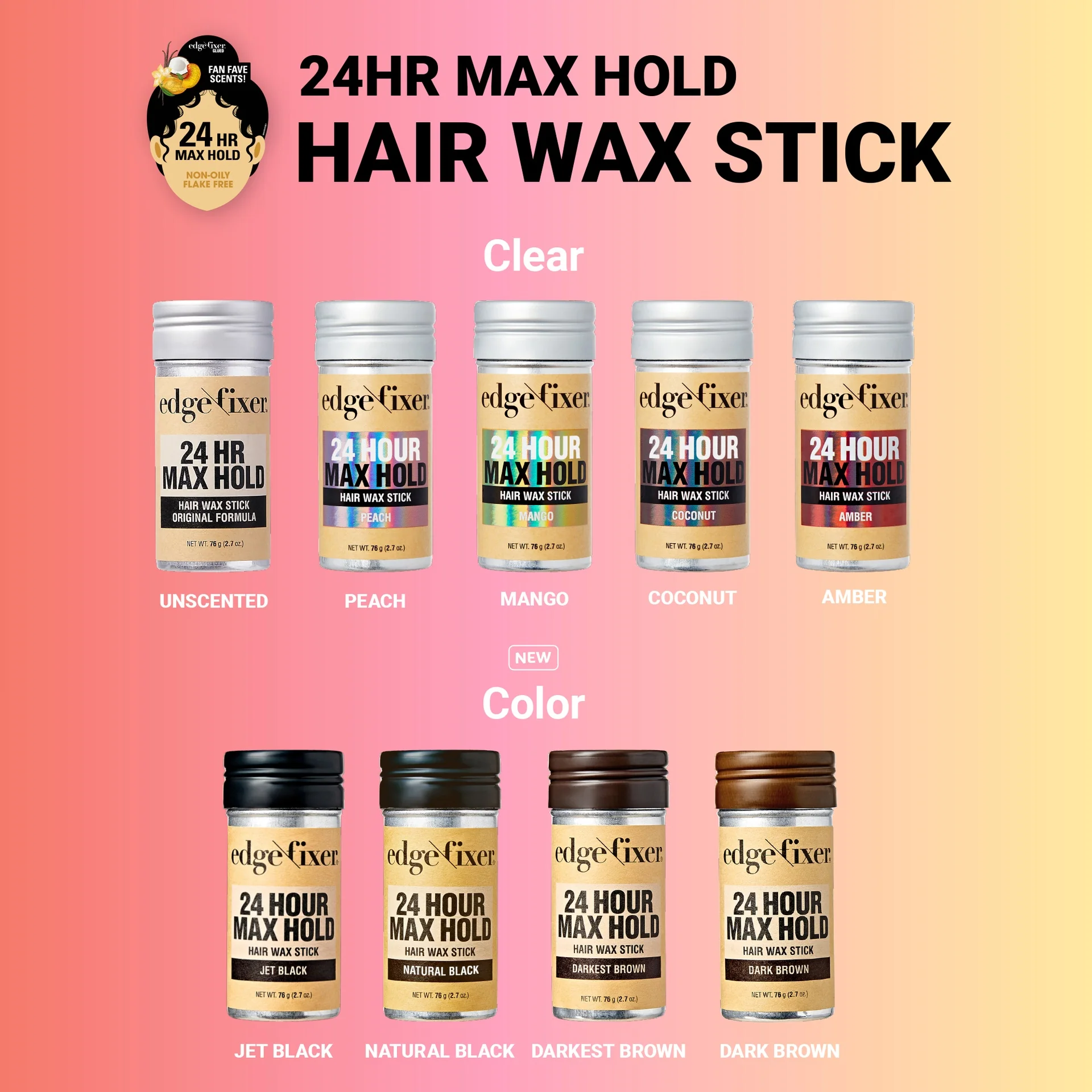 RED by KISS Edge Fixer Hair Wax Stick Color - Image 27