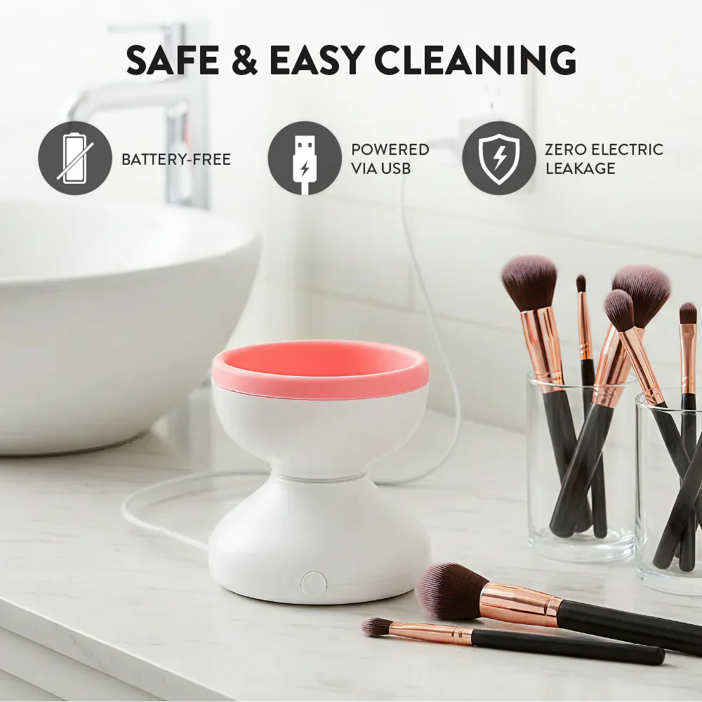 éclat Electric Makeup Brush Cleaner – Portable USB Deep Cleaning Machine for Brushes - Image 19
