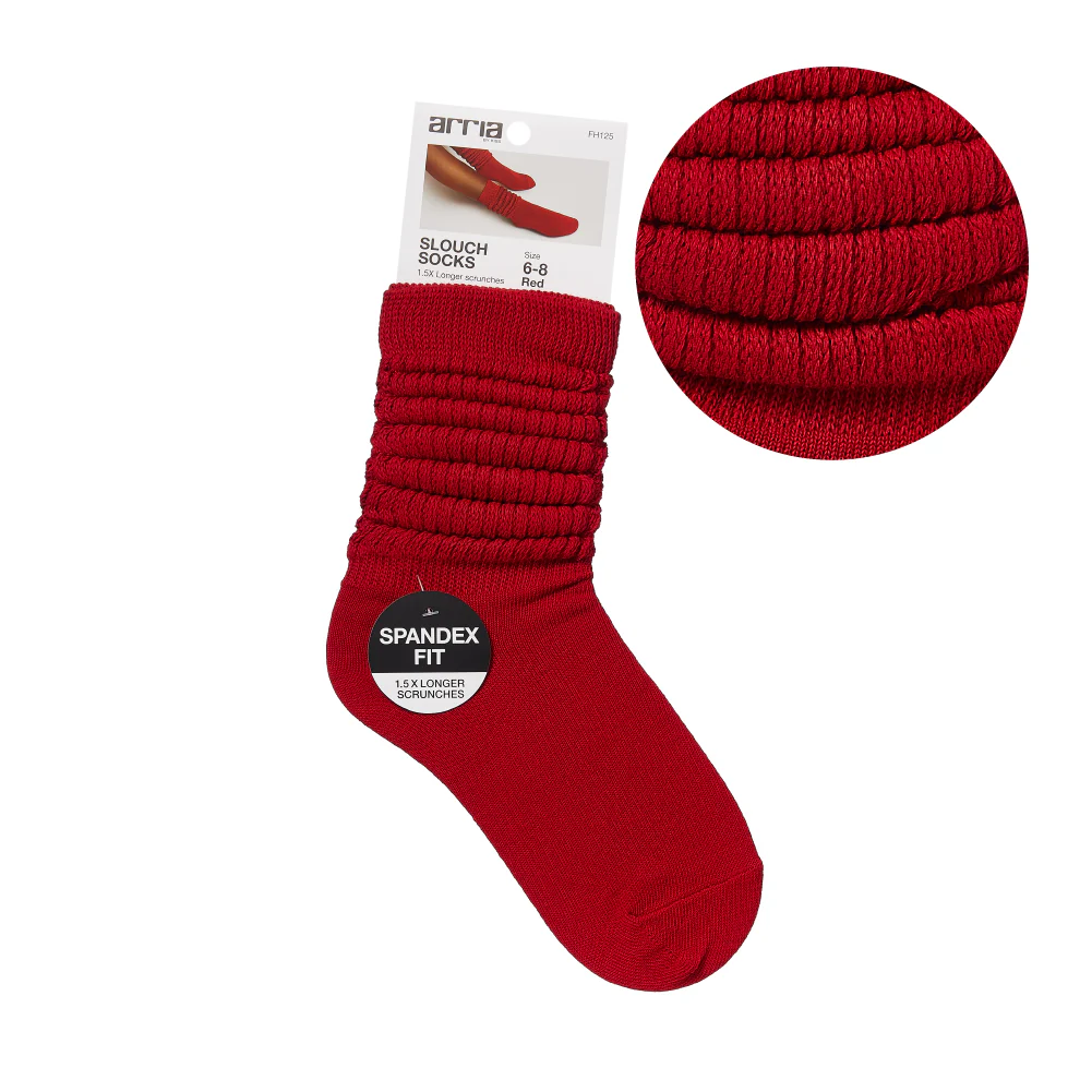 Arria Extra Long Soft Cotton Trendy Slouch Socks - Image 5