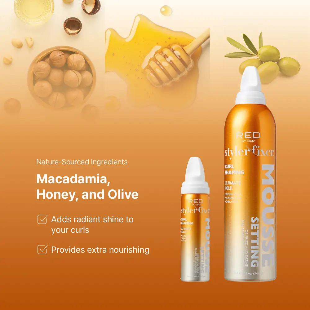 RED by KISS Frizz Control Setting Mousse For Braid And Curls - Image 32