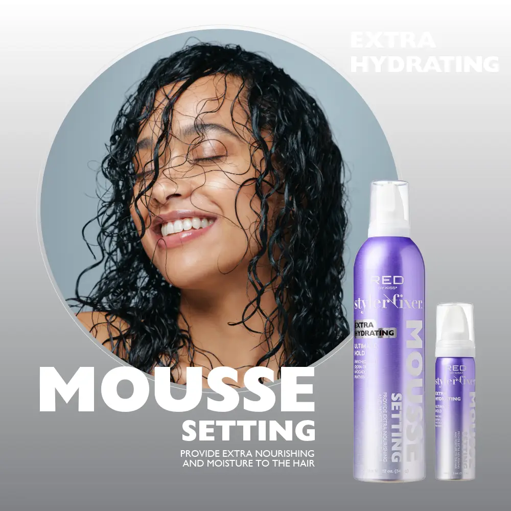 RED by KISS Frizz Control Setting Mousse For Braid And Curls - Image 37