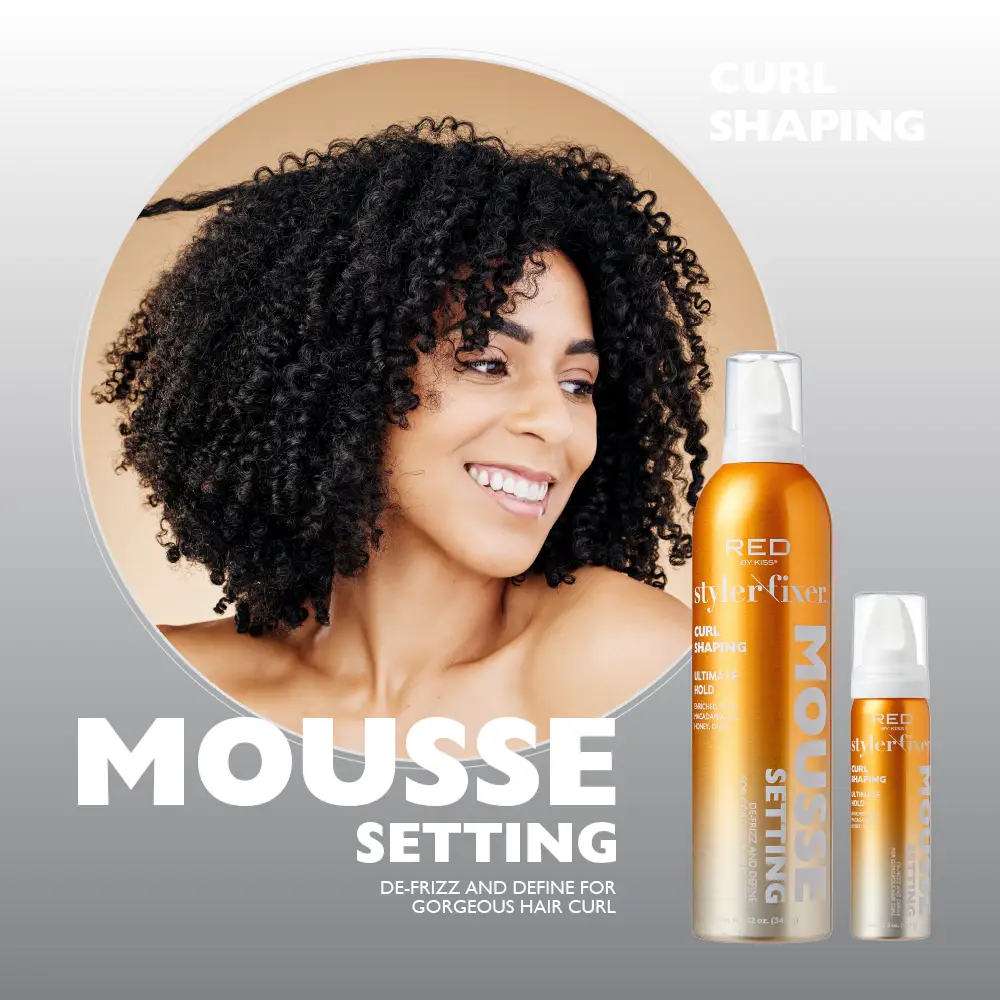 RED by KISS Frizz Control Setting Mousse For Braid And Curls - Image 9
