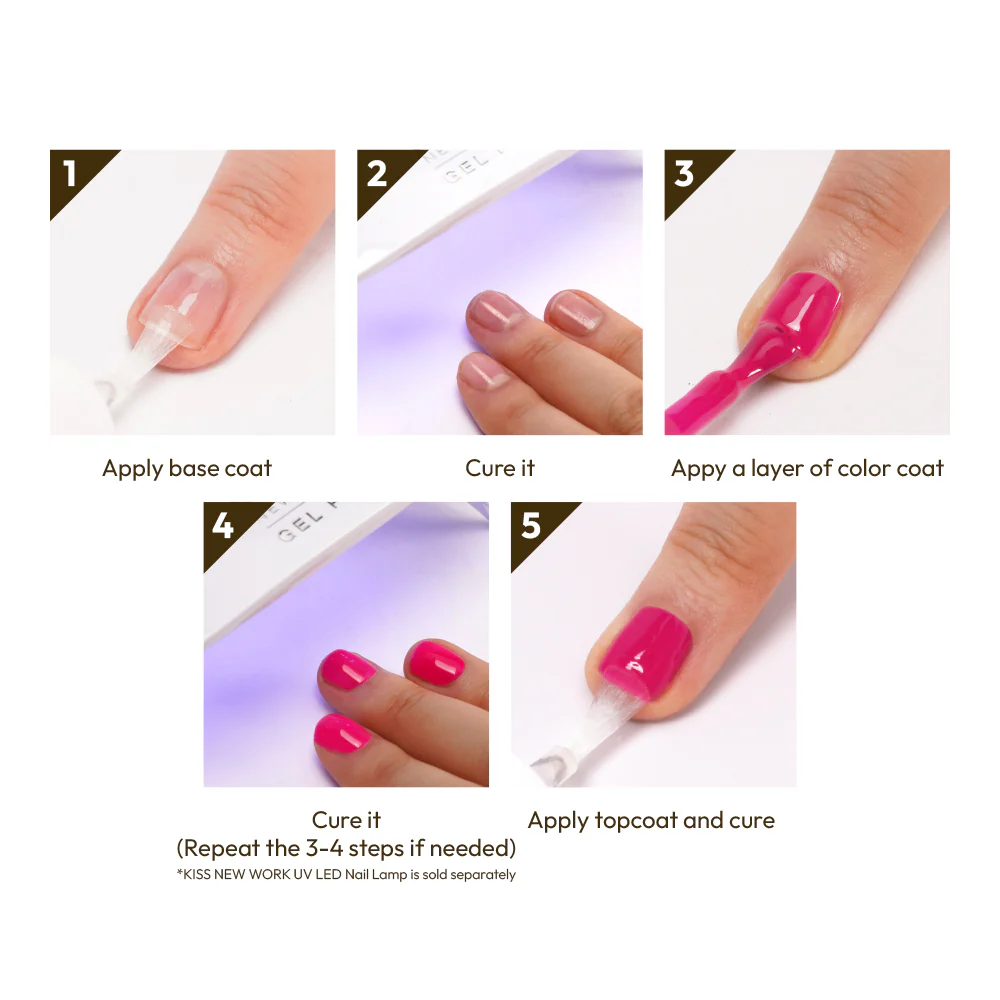 Kiss New York Gel Pro Nail Polish Core Colors - Gold Rush - Image 5