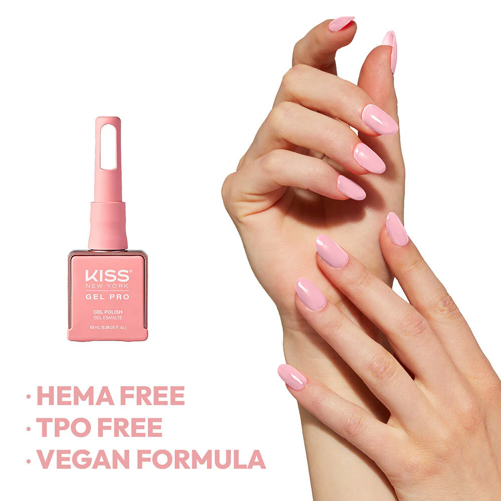 Kiss New York Gel Pro Nail Polish Core Colors - Pink Skies - Image 5