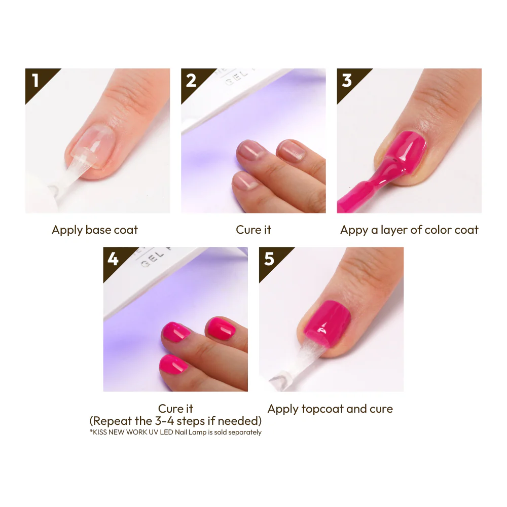 Kiss New York Gel Pro Nail Polish Core Colors - Soft Teddy - Image 7