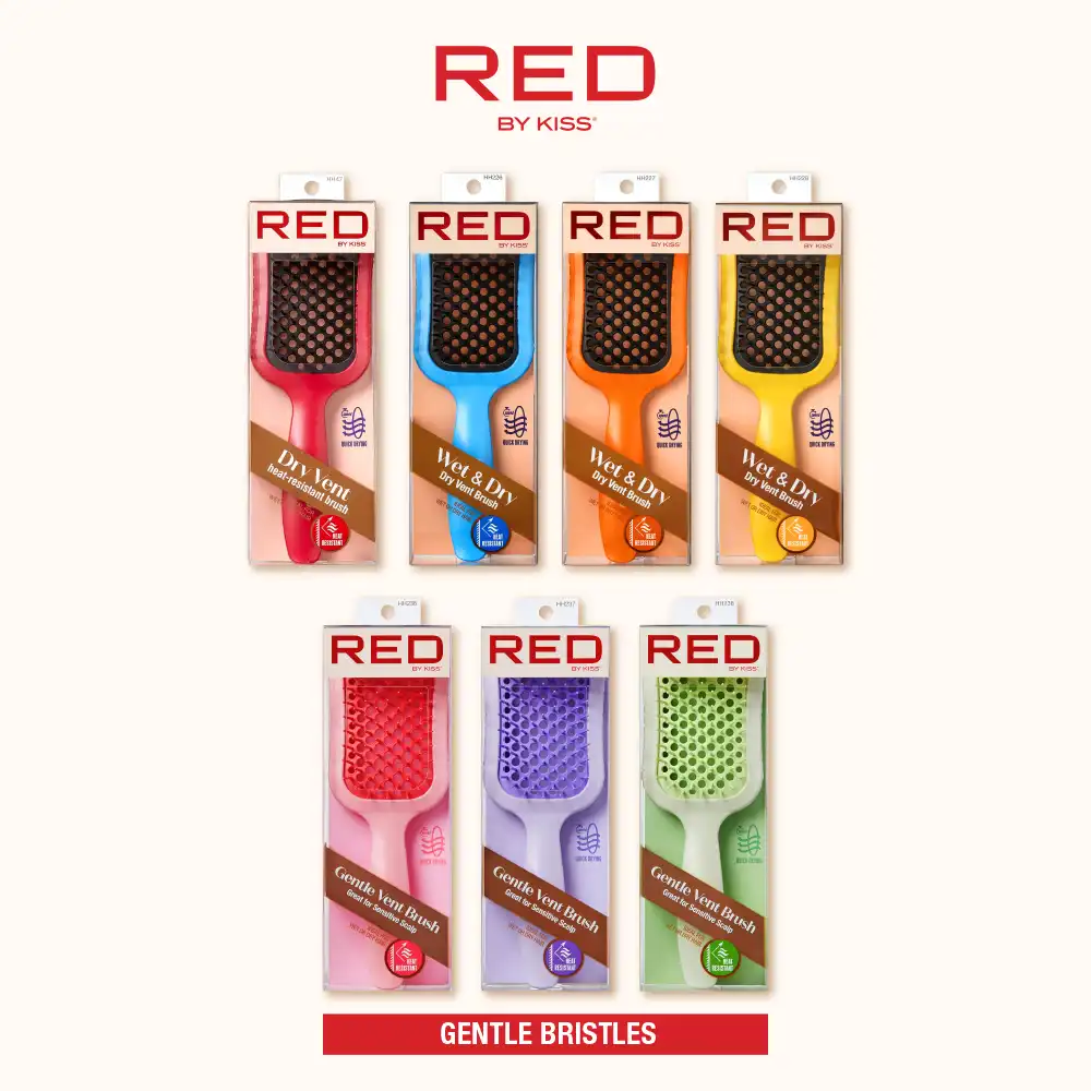 RED by KISS Gentle Wet & Dry Vent Heat-Resistant Brush - Image 12
