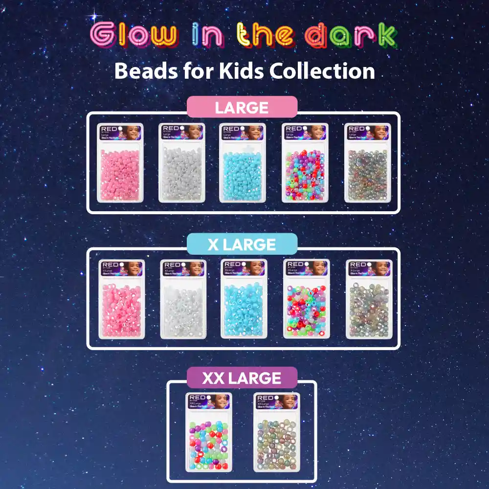 RED by KISS Glow In The Dark Hair Beads - Image 91