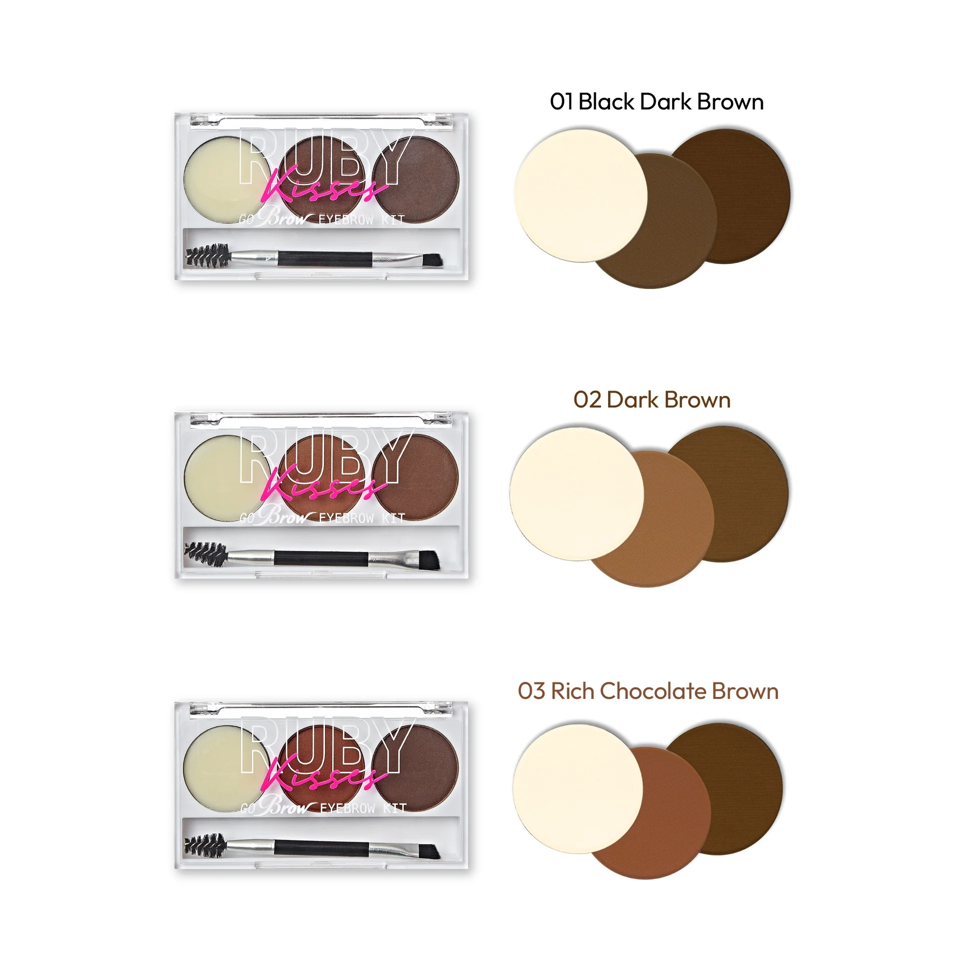 Ruby Kisses Go Brow Eyebrow Kit - Image 13