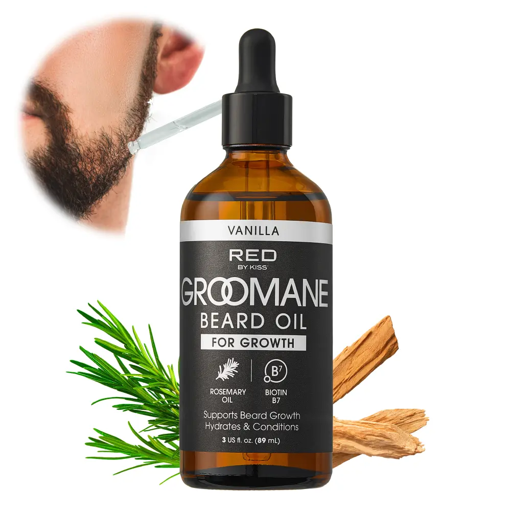 RED by KISS Groomane Beard Oil for Growth – Biotin & Argan Infused - Image 13