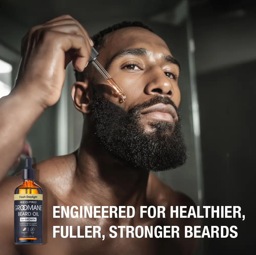 RED by KISS Groomane Beard Oil for Growth – Biotin & Argan Infused - Image 20