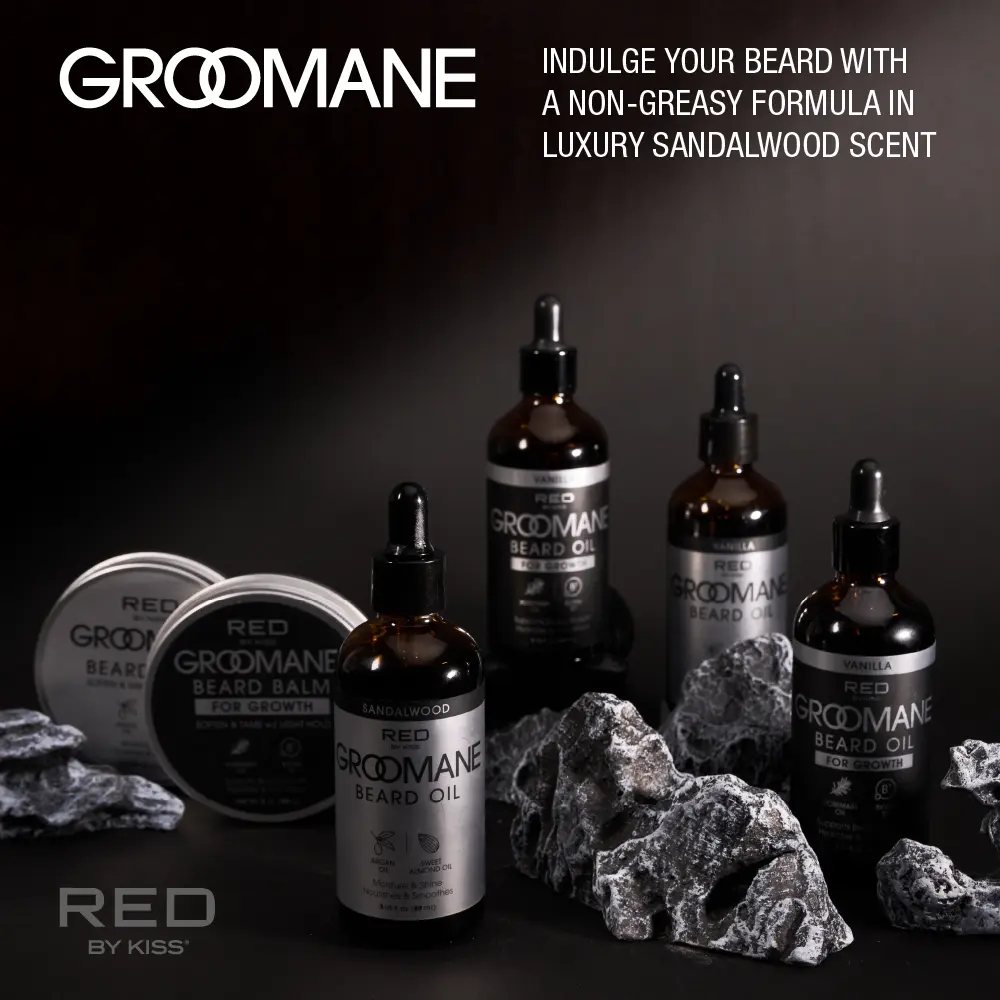 RED by KISS Groomane Beard Oil for Growth – Biotin & Argan Infused - Image 5