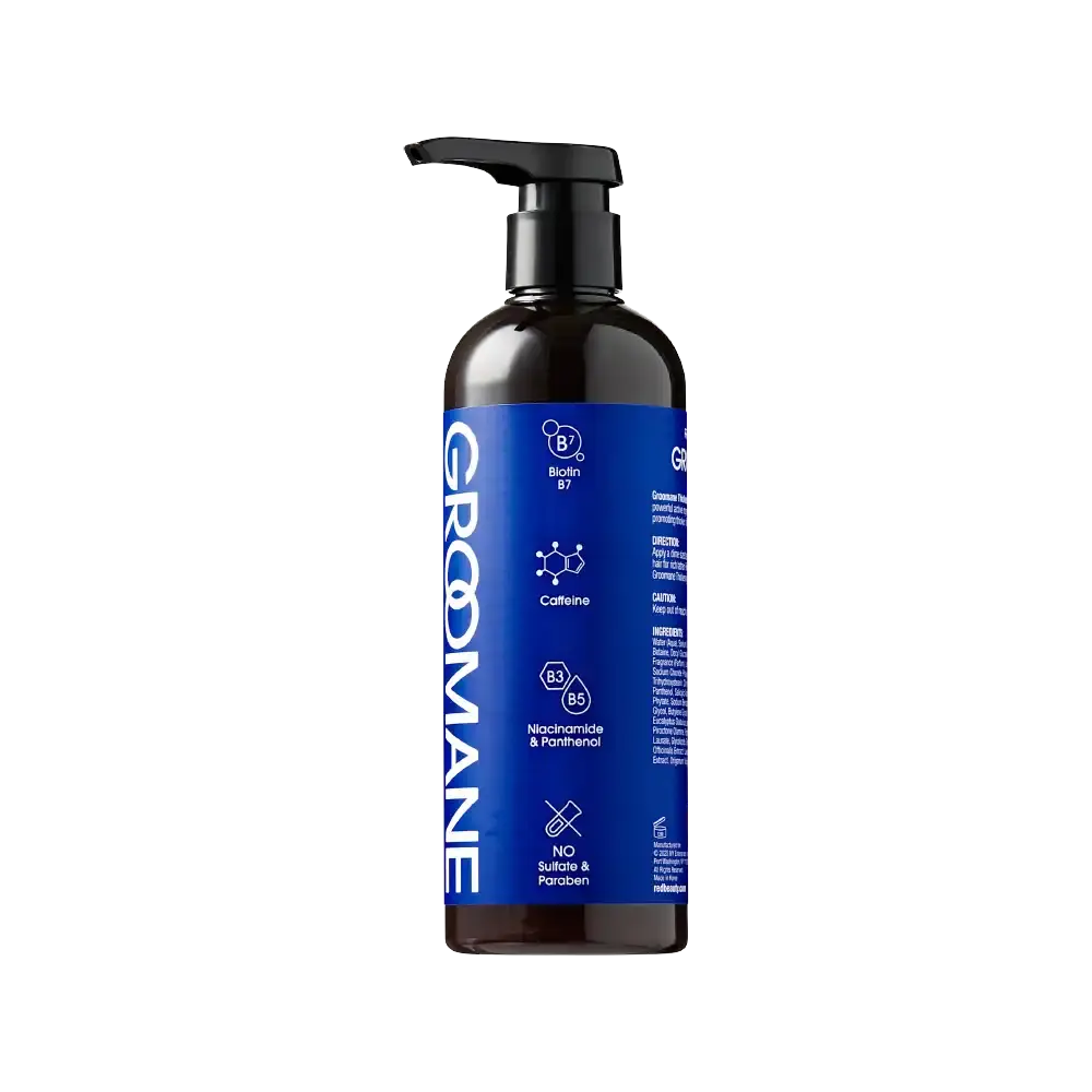 Red PRO Groomane Men’s Biotin Shampoo – Clarifying Anti-Dandruff & Hair Loss Care with Caffeine & Menthol - Image 8