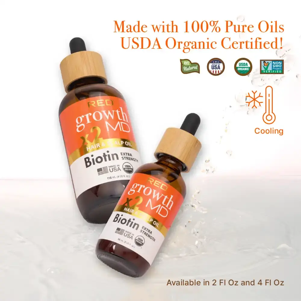 RED by KISS Growth MD Extra Strength Hair & Scalp Oil with Biotin & Rosemary - Image 5