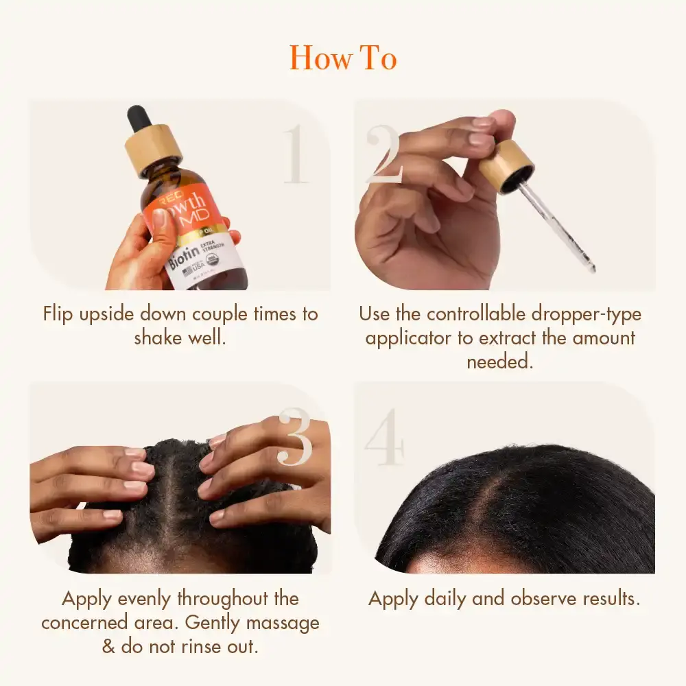 RED by KISS Growth MD Extra Strength Hair & Scalp Oil with Biotin & Rosemary - Image 9