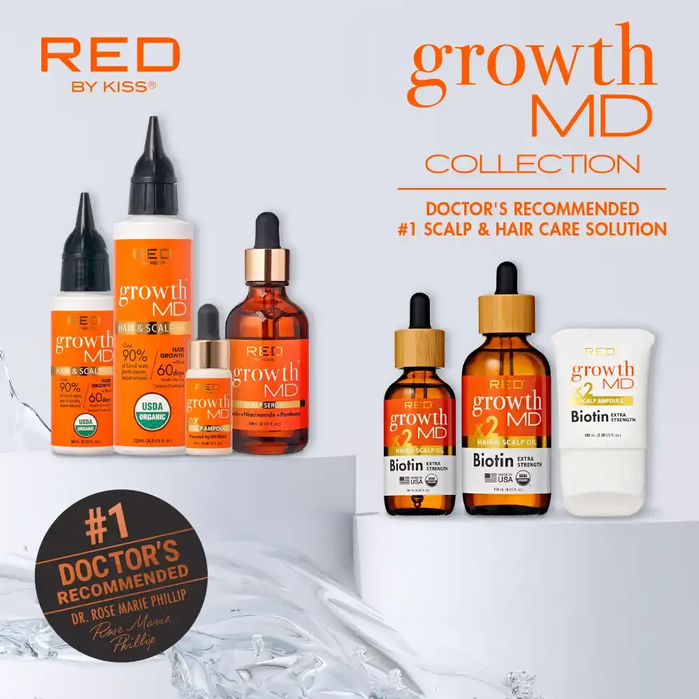 RED by KISS GrowthMD Extra Strength Scalp Treatment Ampoule with Biotin & Brush Applicator - Image 6