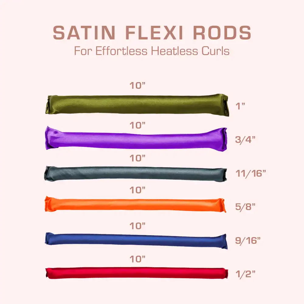 RED by KISS Heatless Curling Silky Satin Flexi Rods - Image 27