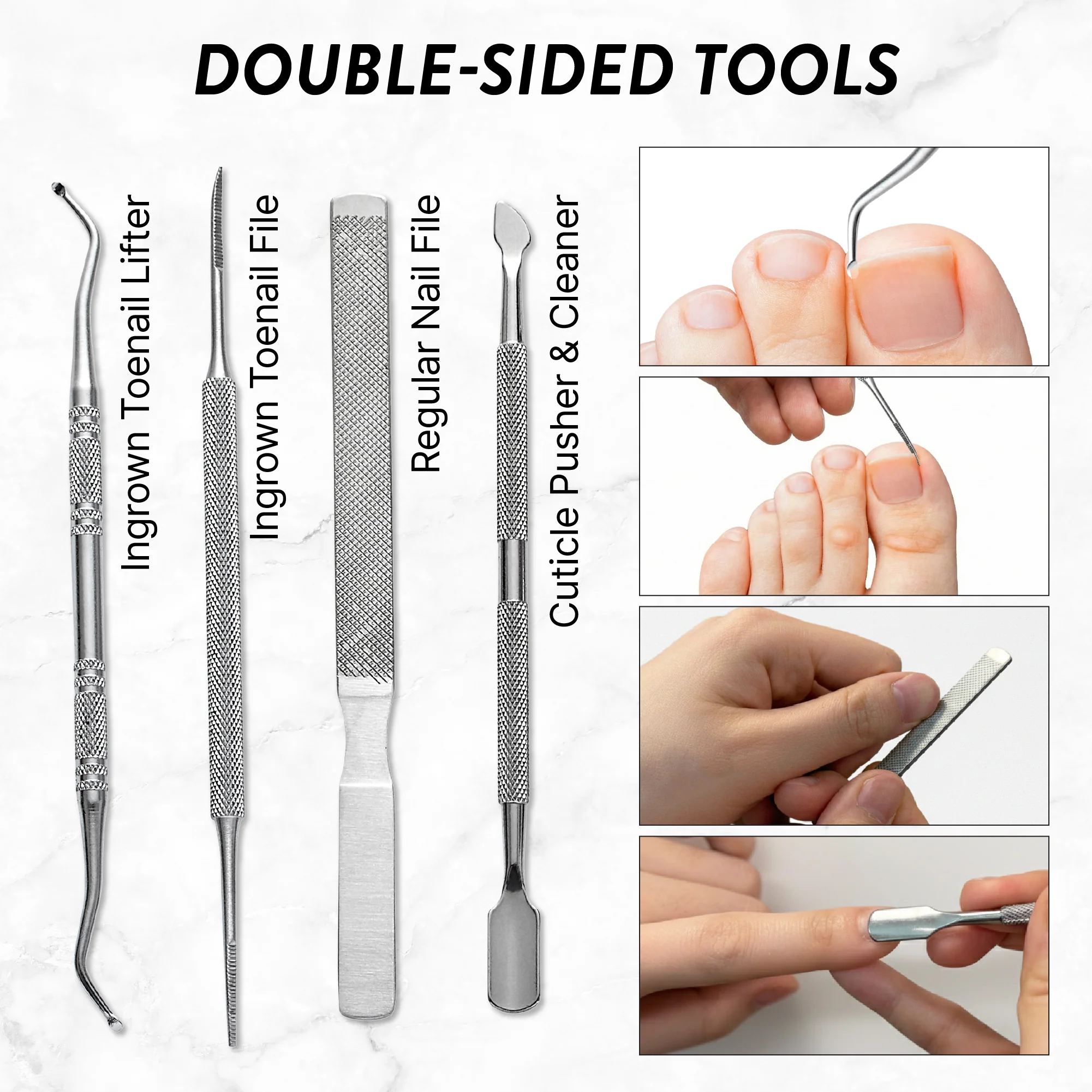 MAVIE Heavy Duty Ingrown Toenail Clippers for Seniors & Thick Nails - Image 13