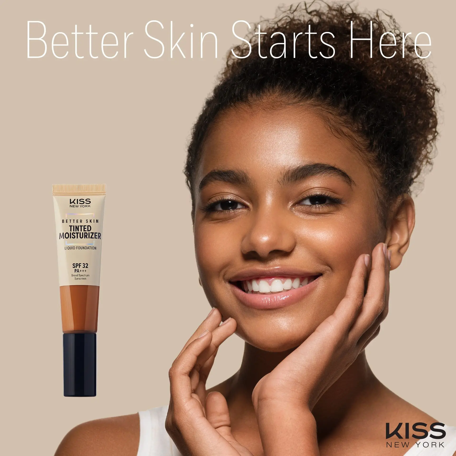 Kiss New York Hydrating Tinted Moisturizer SPF 32 PA+++ Buildable Coverage for Deep Skin Tones, 12H Wear - Image 37