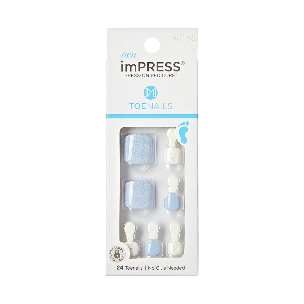 KISS imPRESS Toe Nails - Endless Sky