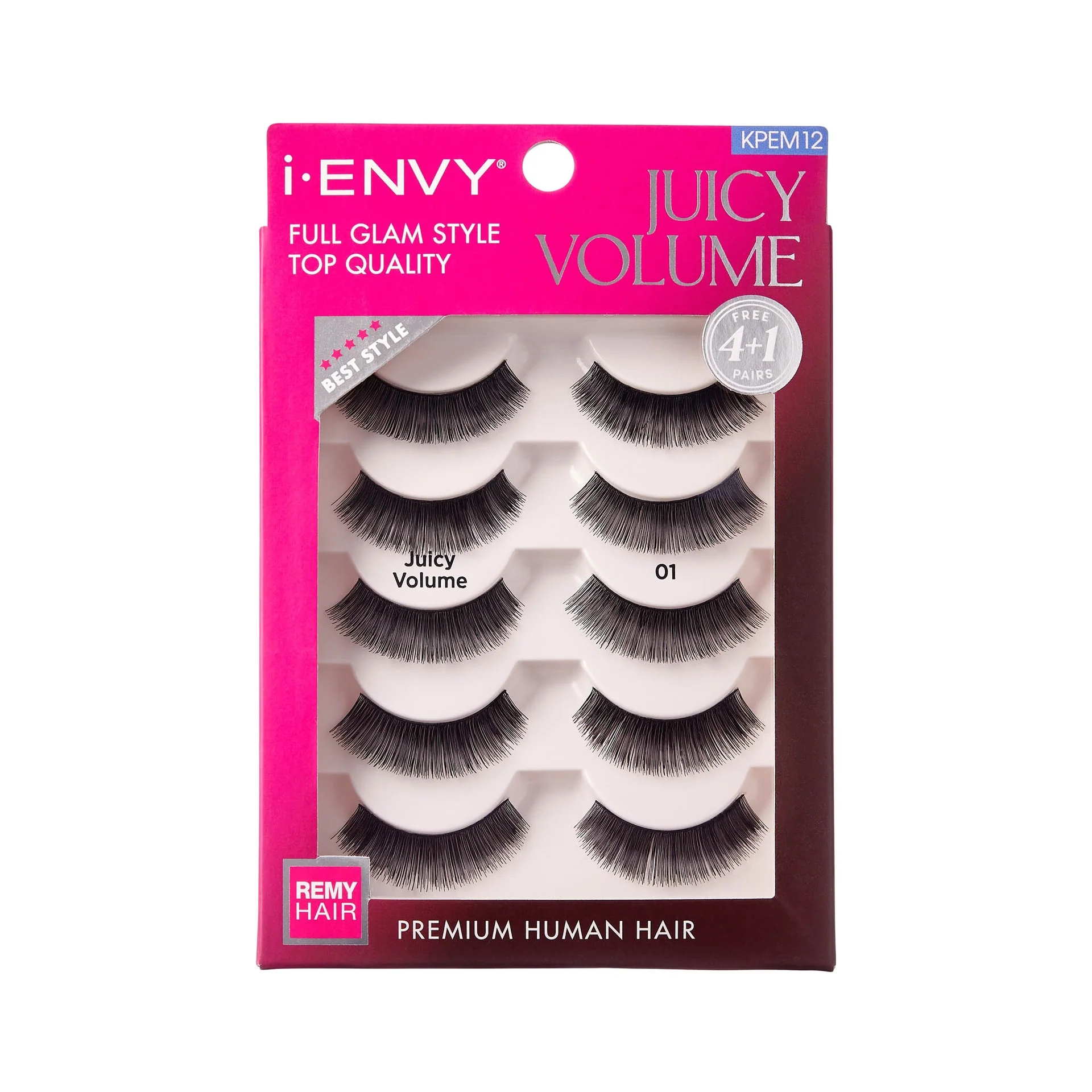 I-ENVY Juicy Volume Premium Human Hair Strip Lashes Multi Pack