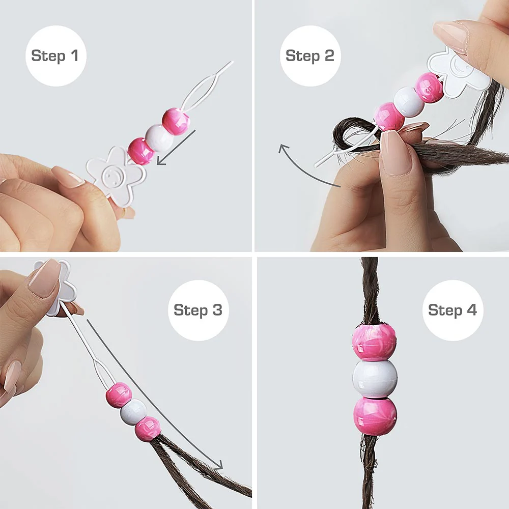 RED by KISS Jumbo Wood Hair Beads (24pcs) - Image 9