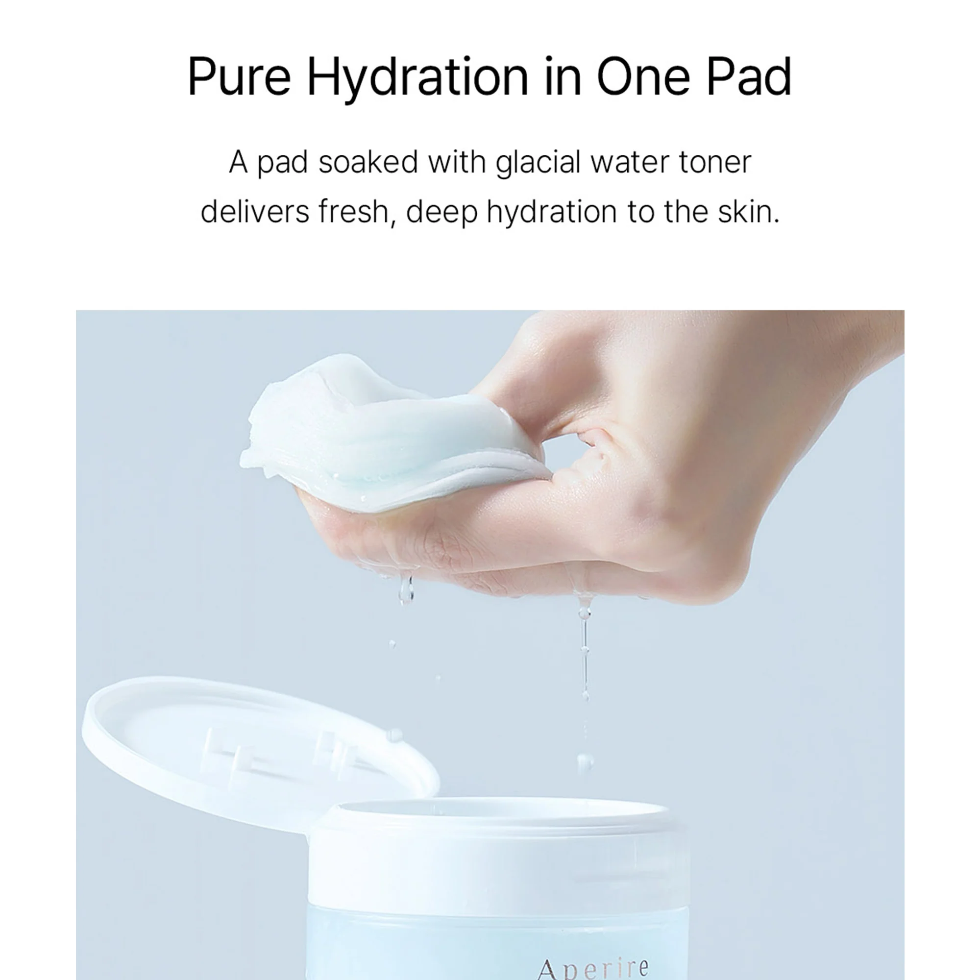 Aperire Korean Toner Pads with BHA PHA – Instant Cooling & Exfoliating Glacier Water Peel Pads for Large Pores - Image 5