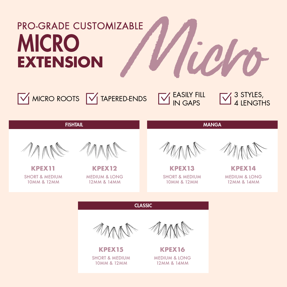 I-ENVY Micro Extension Lash Clusters - 92pcs - Image 43
