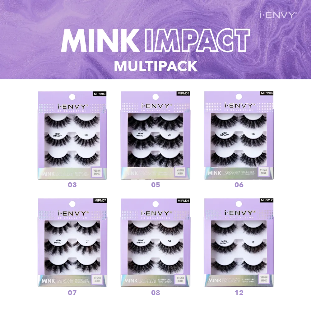 I-ENVY Mink Impact Multipack Vegan Strip Lashes - Image 4