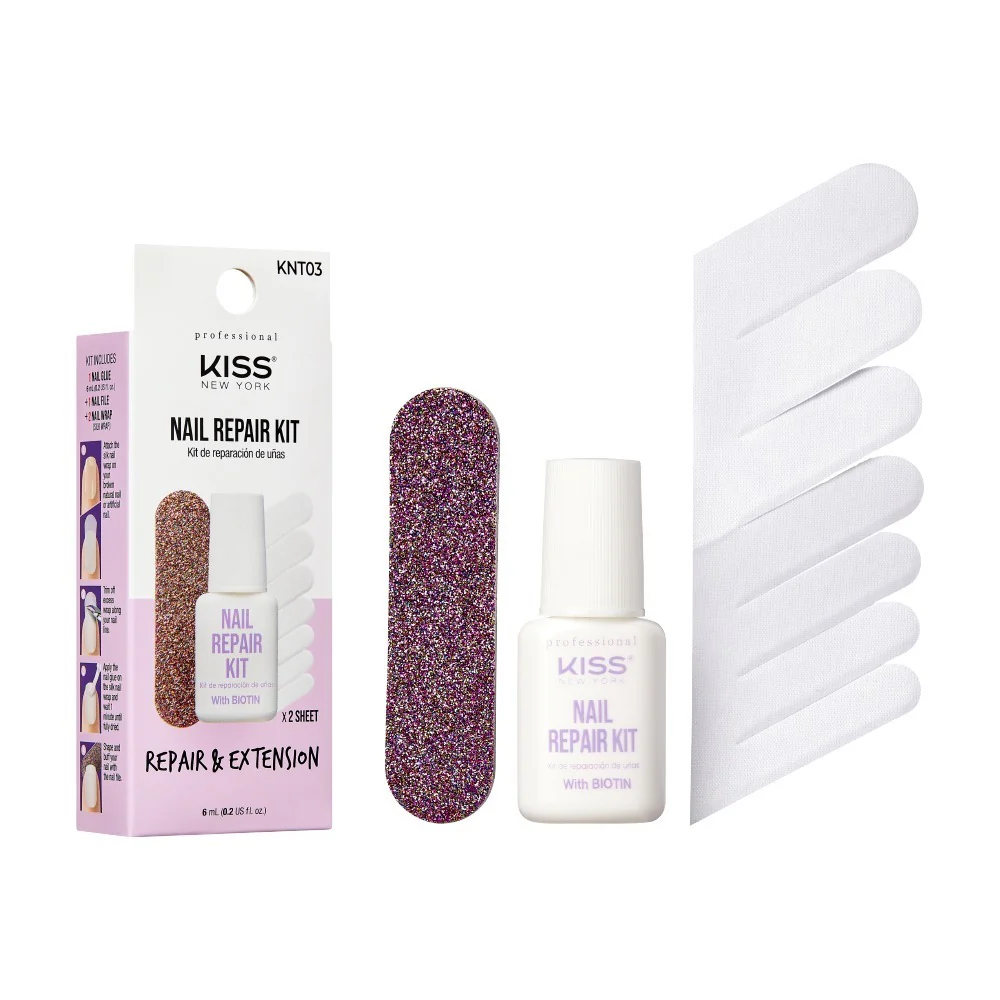 Kiss New York Nail Treatment - Nail Repair Kit For Damaged Or Weak Nails