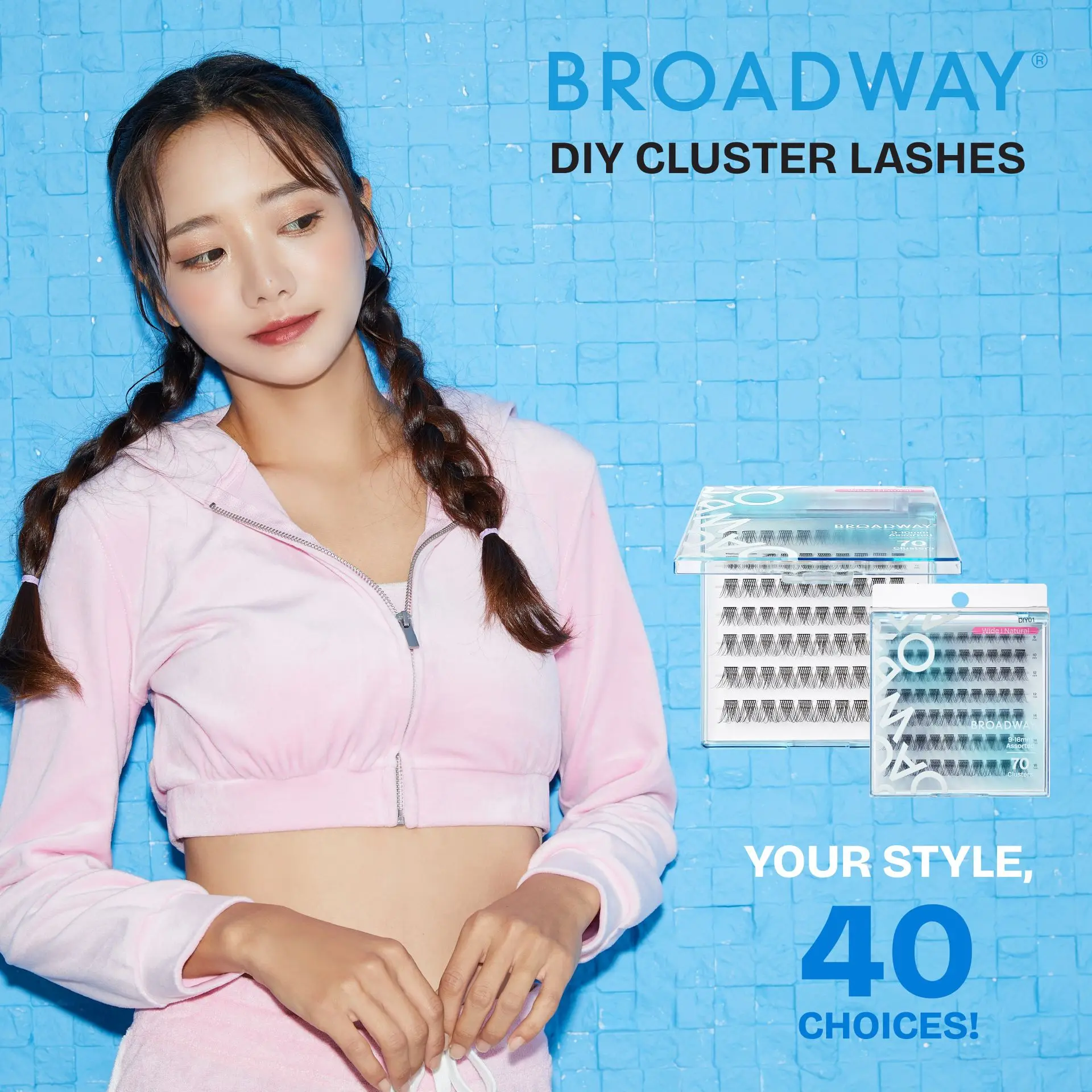 Broadway Natural DIY Cluster Lashes - Customizable Lash Extensions (70-140pcs) - Image 29