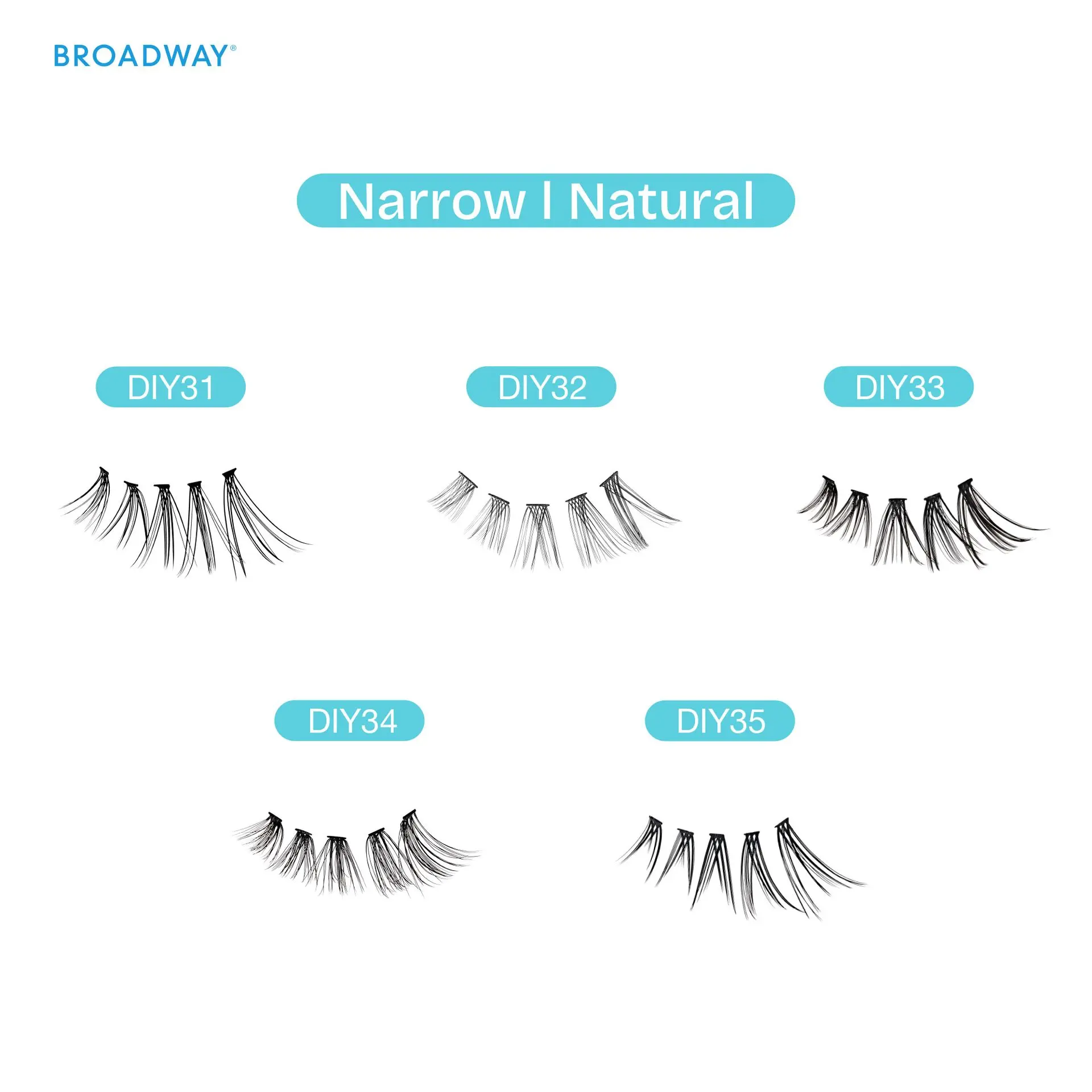 Broadway Natural DIY Cluster Lashes - Customizable Lash Extensions (70-140pcs) - Image 82